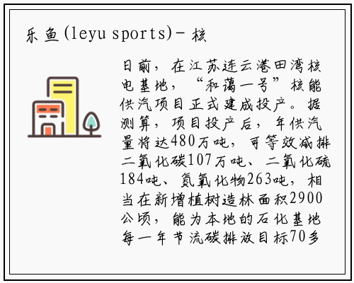 乐鱼(leyu sports)-
核能供汽打开产业应用新场景
